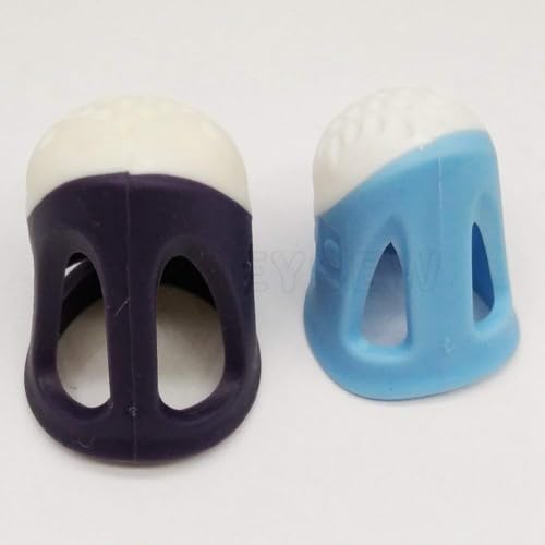 YICBOR 2PCS Silicone Thimble Non-Slip for Sewing Quilting DIY
