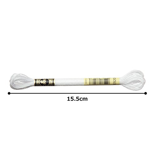 DMC Light Effects Embroidery Floss - 8.7yd - 6/Pkg - Glow in The Dark (E940) (Cream (E5200)) - color: Cream (E5200)