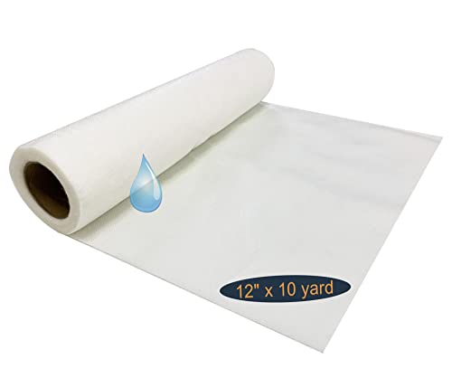 HimaPro Wash Away Non-Woven Stabilizer Backing for Machine Embroidery and Hand Sewing Water Soluble Embroidery Stabilizer (12 Inch x 10 Yard) - size: 12 Inch x 10 Yard