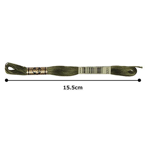 DMC 6-Strand Embroidery Cotton Floss, Dark Green Grey