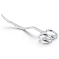 Therwen 6" Bent Handle Curved Embroidery Scissor,Appliqué Scissor, Silver - color: Silver