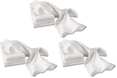 Aunt Martha's White Flour Sack Dish Towels, Size 28-Inch by 28-Inch, 2 Per Pack (Pack of 3) - size: 28-Inch by 28-Inch (Pack of 3)