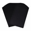 Mandala Crafts 9X12 20 Black Self Adhesive Felt Sheets with Sticky Backing - color: Black