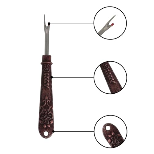 XGNG 4pcs Vintage Mini Thread Remover Embroidery Handmade Clothes Cutter Tool Cross Stitch Pick Thread Cutter Sewing Thread Remover Knife Metal Sewing Seam Ripper