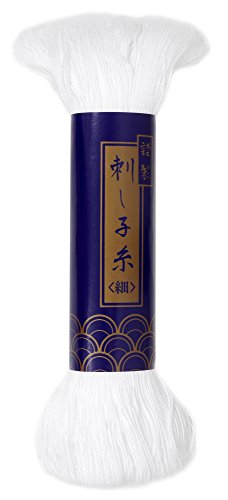 Yokota Daruma Sashiko Thread Thin 170 M Col.1 White (japan import)