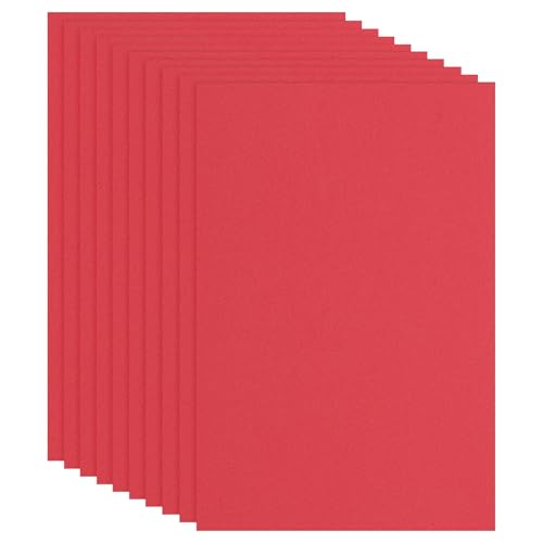 PATIKIL EVA Foam Sheet 10Pcs 12x8 Inch 2mm Thick Red - color: Red