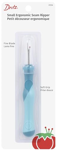 Dritz Small Ergonomic Seam Ripper, Aqua, 1 Count