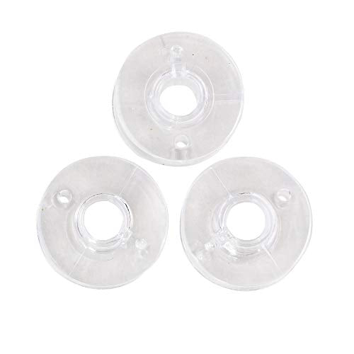 SINGER Class 15J Transparent Bobbins with Storage Case, 12 Count - size: 1 Count (Pack of 1)