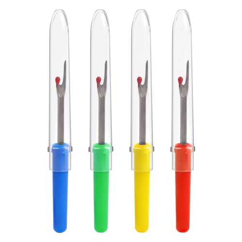 12pcs Convenient Handhold Sewing Seam Ripper/Collapsible Stainless Steel Thread Remover/Crafting Removing Threads Tool