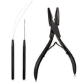 NEWISHTOOL Micro Links Hair Extensions Kit, Hair Extension Pliers for Beads - color: Black