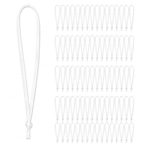 Mandala Crafts White Christmas Ribbon Ornament Hangers Loops, 100 PCs - color: White