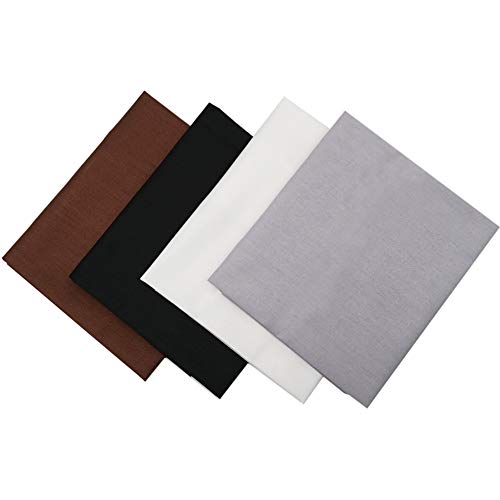 Fabric, 8 pcs/lot Fat Quarter Fabric Bundles Top Cotton 19.69" x 19.69" (50cm x 50cm) Quilting Cotton Craft, Pre-Cut Squares Sheets for Patchwork Sewing Quilting Crafting, Solid Color. - color: M-6