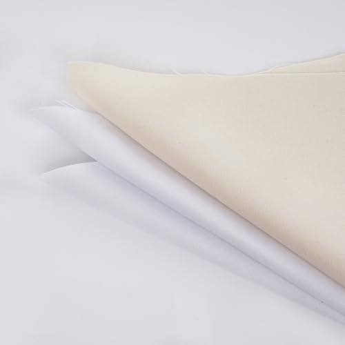 12 PCS Embroidery Fabric Squares Cotton Cloth White 6 x 6 Inch - color: White, size: 6 x 6 Inch