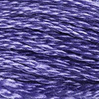DMC 117-3746 Mouline Stranded Cotton Six Strand Embroidery Floss Thread, Dark Blue Violet, 8.7-Yard