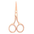 Multicolor Professional Grooming Scissors for Facial Hair Removal - color: Rose Gold