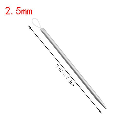 Maxmoral 3Pcs Nylon Thread Rope, Yarn & Wool Eye Needles