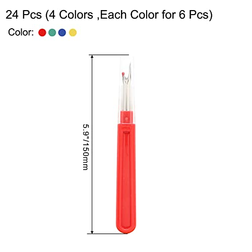 suiwotin 24pcs Seam Rippers Thread Remover, Seam Ripper Tool for Sewing