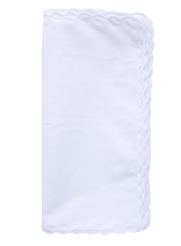 Solid White Cotton Hankderchiefs for DIY Drawn Embroidery Party 28 Square - color: S03-25pcs