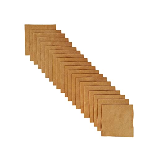 Jtnohx Soft Felt Fabric Flexible Craft Felt Sheets Brown 6" 20Pcs 1.4mm - color: Brown