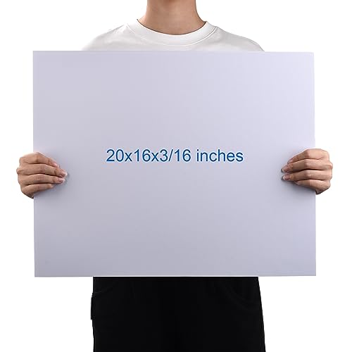 Foam Board 16 x 20 x 3/16"(5mm), Foam Core Board Sheets, White Poster Board - size: 16x20 in 12 Pack