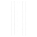 uxcell 6 Pcs Large Eye Sewing Needles, 9.84 Inch 2.3mm Steel Embroidery Thread Needle Sewing Big Eye Needle Knitting Needles for Hand Sewing Art Crafts, Silver - size: 250mm, 2.3mm