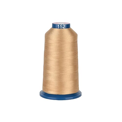 Polyester Embroidery Thread 4000M(4374Y) 40WT Thread for Commercial Multi Needles and Single Needle Embroidery Machine Brown 0152 - color: Brown 0152