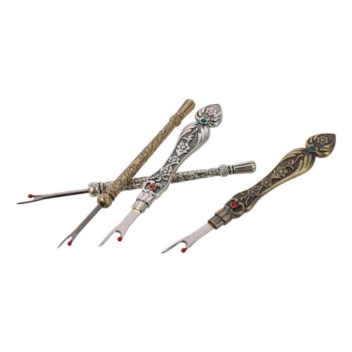 4 Pcs Sewing Seam Rippers,Vintage Stitch Eraser Retro Alloy Metal Seam Sewing Thread Ripper for Suture Removal Sewing Accessory Tools