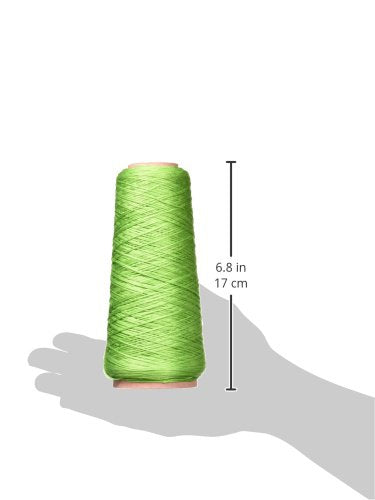 DMC Six Strand Embroidery Cotton 100 Gram Cone, Chartreuse - color: Chartreuse
