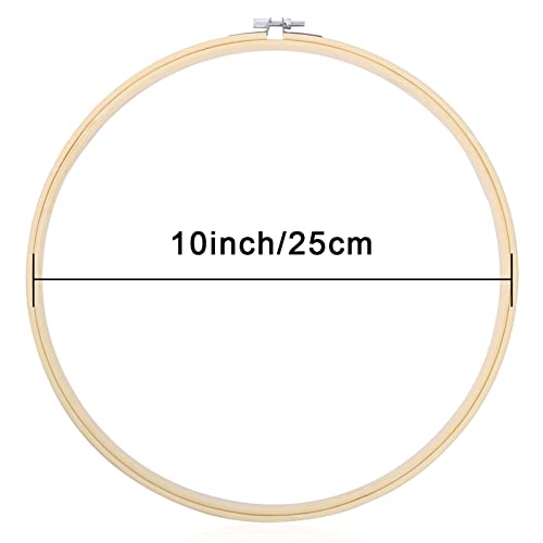 Caydo 12 Pieces 10 Inch Embroidery Hoops, Cross Stitch Hoops Ring - style: 10 Inch