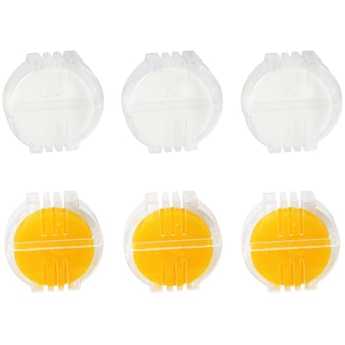 6PCS Beeswax Thread Conditioner (3 Each of White Yellow) Water Soluble with Box Thread Wax for Cross Stitch Beeswax Lubrication Tool for Hand Sewing Strengthening Threads