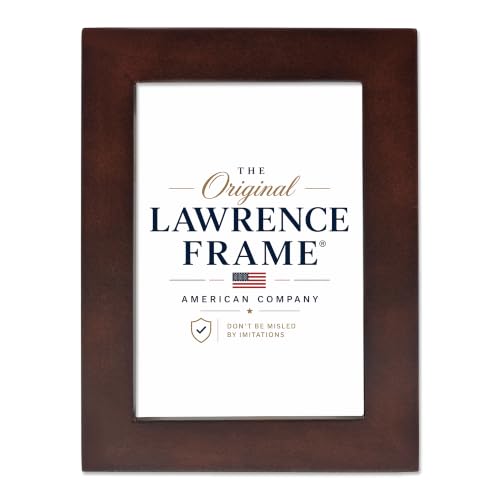 Lawrence Frames 755923 Espresso Wood Picture Frame, 2.5 by 3.5-Inch, Dark Walnut - color: Dark Walnut, size: 2.5x3.5