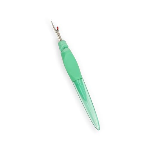 Dritz Ergonomic Design Small Seam Ripper (5110) - color: Green, size: 1-Pack, style: Small with Ergonomic Design and Safety Cap