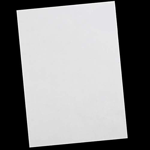 50 Pcs Carbon Transfer Paper Tracing Paper 11.7"×8.3" for Transfer Pattern on Wood, Paper, Canvas (White) - color: White