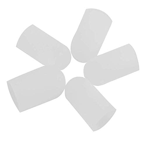Fdit 5pcs Silicone Finger Protector Thumbs Cover Fingertip Gloves for Heat Cooking Baking Barbecue B