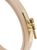 Nurge Premium Quality Beech Wood Embroidery Hoop, Cross Stitch Hoop with Gold Plated Adjustable Brass Screw for DIY Projects Ideal for Crafters,Beginners & Professionals - 7.48" Diameter & 0.62" Thick - size: 7.48" / 190mm Dia