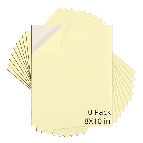 Self Stick Mounting Board 8 X 10 inch, for Cross Stitch, Photo Frame Backing （10 Pack） - size: 8*10