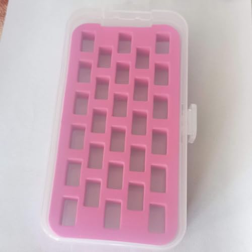 HONEYSEW Set of 2 Bobbin Box Organizers Sewing Machine bobbins Holder Contain 28 bobbins Storage Case - color: normal bobbins box