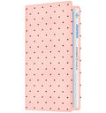 Slohif Car Registration and Insurance Holder with 2 Car Coasters, Elegant - color: Pink Polka Dot