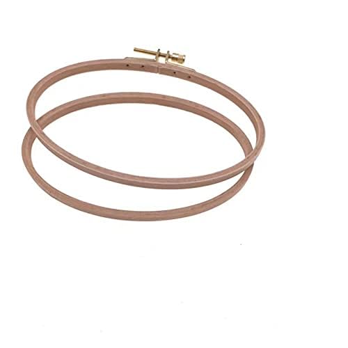 BWRMHME Wooden Oval Embroidery Hoops 4 X 6 Inch Wood Cross Stitch Wooden Hoop Handing Embroidery Frame Hoop- 16X10 cm (1PC)