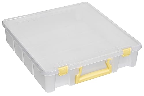 ArtBin Super Satchel 1-Compartment Craft Storage Box, Yellow Latches - color: Yellow, size: 1 Pack