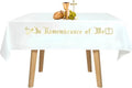 Large In Remembrance of Me Gold Thread Embroidery Altar Frontal Holy Communion Table Cloth Cover 96x52Inch White Rectangle Communion Table Cloth for Church for Gatherings Baptism Ceremonies(Gold) - color: Gold