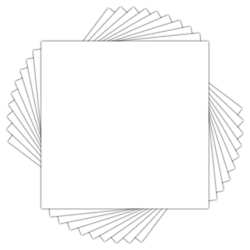 Golden State Art 8x8 White Backing Board, 10 Pack Backer Boards for Prints - size: 8x8