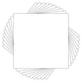 Golden State Art 8x8 White Backing Board, 10 Pack Backer Boards for Prints - size: 8x8