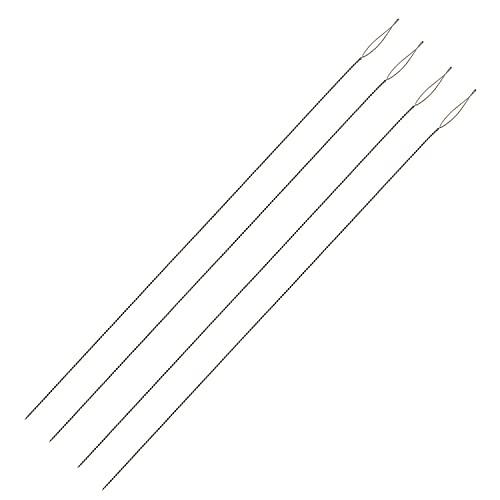 The Beadsmith Basic Elements Collapsible Eye Needles – 5 Inch Long – Flexible Twisted Wire – Large Eye, Easy to Thread – 4 Heavy Needles - size: Heavy - 5" Long - 4 Needles