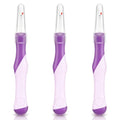 3Pcs Seam Rippers, Stitch Ripper with Protective Caps, Gift for Crafters - color: Purple