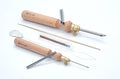 Nurge Premium Quality Punch Needle Kit, 3mm-4mm-5mm,1.2 mm - 1.6 mm - 2.2 mm Metal Tubes and Wooden Handle Punch Needle Kits for Adult Beginner, Embroidery Weaving Tools for Thread (Sets) - color: Punch Needle Sets