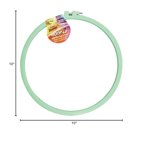 Hoop-La 14401.010 Embroidery Hoop, 10-Inch, Assorted Colors