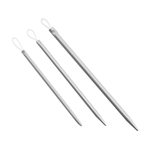 Maxmoral 3Pcs Nylon Thread Rope, Yarn & Wool Eye Needles
