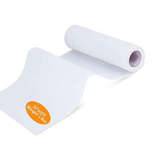 Tear Away Embroidery Stabilizer Simthread Embroidery Backing - 1.8 Ounces Medium Weight 10" x 10Y/Roll for Machine Embroidery - size: 10"x10Y Roll