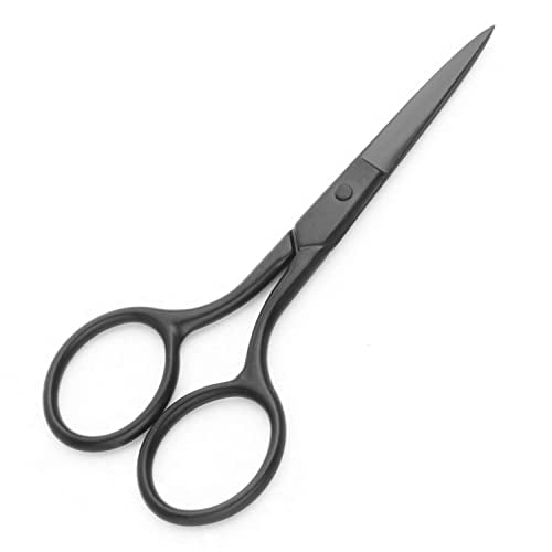 Multicolor Professional Grooming Scissors for Facial Hair Removal - color: Black